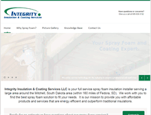 Tablet Screenshot of integrityinsulationservices.com